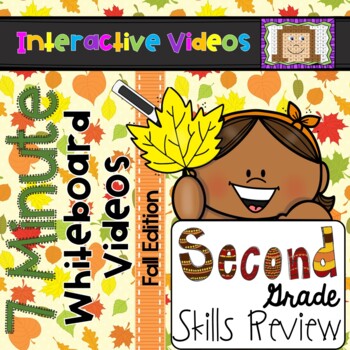 Preview of 2nd Grade 7 Minute Whiteboard Videos - Fall Second Grade Math ELA Review