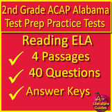 2nd Grade ACAP Test Prep ELA Reading Passages & Questions 