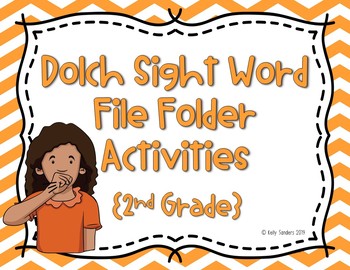 Preview of 2nd Grade ASL Dolch Sight Word Write and Wipe File Folder Activities