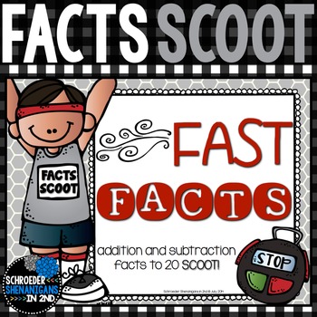 Preview of 2nd Grade Addition Fact SCOOT Freebie Sample!