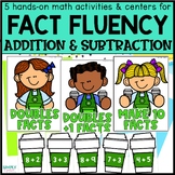 Addition & Subtraction Fact Fluency Math Centers | Math Ga