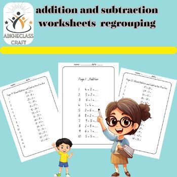 Preview of 2nd Grade, Addition and Subtraction Mathematical number operations from 0 to 100