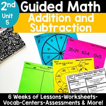 Preview of 2nd Grade Addition and Subtraction With & Without Regrouping Worksheets Games
