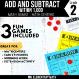 2nd Grade Addition and Subtraction within 1000 Games and Centers