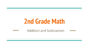 Preview of 2nd Grade Addition and subtraction - PARENT EXPLANATION