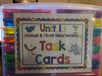 Preview of 2nd Grade Amplify Science Unit 1: Animal & Plant Relationship Task Cards