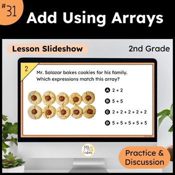 Preview of Arrays and Repeated Addition 2nd Grade Equations + Google Lesson 31 iReady Math