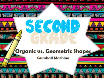 Preview of 2nd Grade Art Project-Geometric/Organic Shapes Gumball Machine
