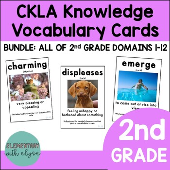 Preview of 2nd Grade BIG BUNDLE (ALL DOMAINS) CKLA/Amplify Vocabulary Cards