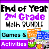 2nd Grade BUNDLE: End of Year Math Activities with Games &