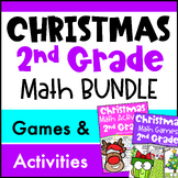 2nd Grade BUNDLE: Fun Christmas Math Activities with Games