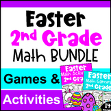 2nd Grade BUNDLE - Fun Easter Math Activities with Games &