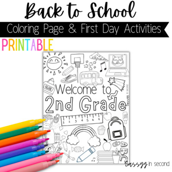 fun coloring pages for grade 2