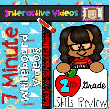 Preview of 2nd Grade Back to School Whiteboard Videos - Second Grade Math ELA Review