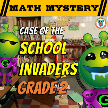 Preview of 2nd Grade Beginning of the Year Activity - Back to School Math Mystery Game