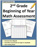 2nd Grade Beginning of the Year Math Assessment