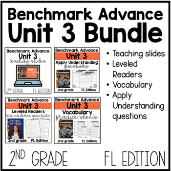 Preview of 2nd Grade Benchmark Advance Unit 3 Bundle- FL Edition