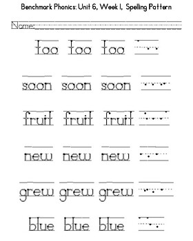 2nd Grade Benchmark Literacy - Phonics and HFW handwriting practice ...