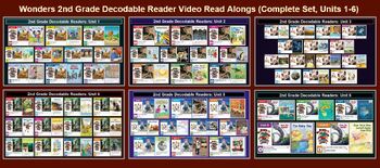 Preview of 2nd Grade Bundle: Wonders Decodable Read Alongs (Full Year, 61 Videos)