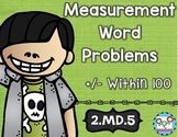 Measurement Word Problems Within 100 Math Tasks and Exit Tickets