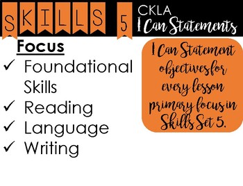 Preview of 2nd Grade - CKLA I Can Statements - Skills Set 5 - All Lessons