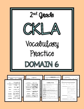 Preview of 2nd Grade CKLA Knowledge Vocabulary Practice Bundle Domain 6 Cycles in Nature