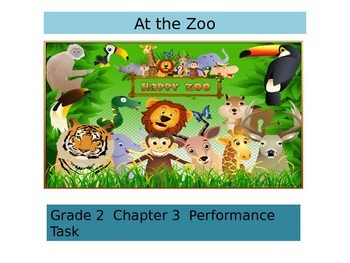 Preview of 2nd Grade   Chapter 3 Math task "The zoo"