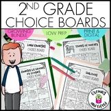 2nd Grade Choice Boards for Differentiation & Early Finish