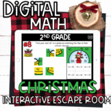 2nd Grade Christmas Math Digital Escape Room Breakout | Di