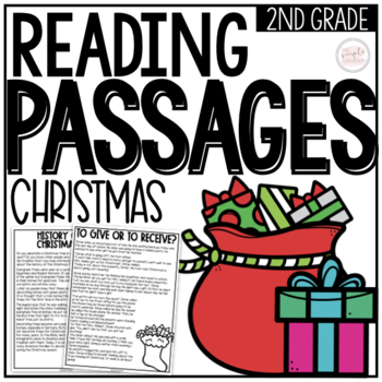 Preview of 2nd Grade Christmas Reading Passages and Comprehension Questions