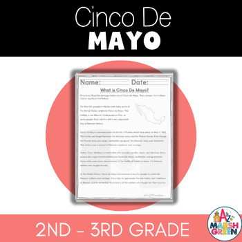 Preview of Cinco de Mayo Printable Activities Packet