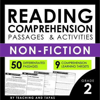 Preview of 2nd Grade Close Reading Passages  INFORMATIONAL TEXT  Nonfiction Close Reading