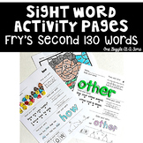 Color By Sight Word 2nd Grade Fry Sight Words Coloring Wor
