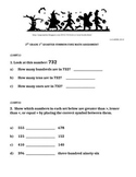 2nd Grade 1st Quarter Common Core Math Assessment (ANSWER 
