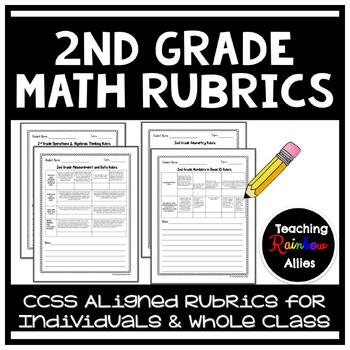 Preview of 2nd Grade Common Core Aligned Data Collection Math Rubrics