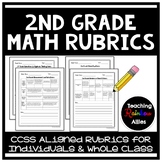 2nd Grade Common Core Aligned Data Collection Math Rubrics