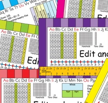 Preview of 2nd Grade Common Core Desk Plates: Stripes: Editable