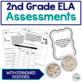 2nd Grade Assessment Pack for Phonics, Reading, Writing an