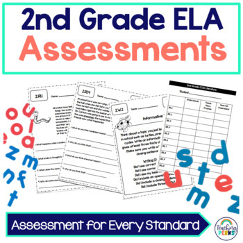 Preview of 2nd Grade Common Core ELA Assessments {without standard posters}
