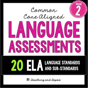 Preview of 2nd Grade Common Core ELA Language Assessment