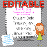 Student Data Tracking Binder - 2nd Grade ELA - Editable