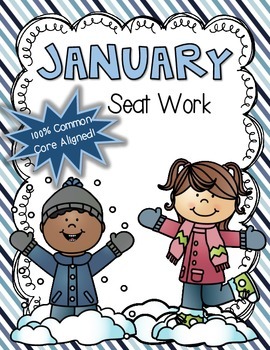 Preview of 2nd Grade January Morning Seat Work -Common Core Aligned