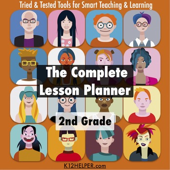 Preview of 2nd Grade Lesson Plan Template: All Subjects w/ Common Core & NGSS