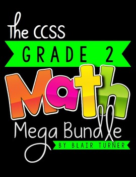Preview of 2nd Grade Common Core MATH MEGA BUNDLE {A Year's Worth of Math Materials}