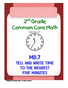 Preview of 2nd Grade Common Core Math 2.MD.7 Practice of Time Measurement PDF