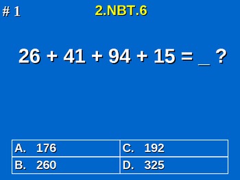Preview of 2nd Grade Common Core Math 2 NBT.6 Add Four Two-Digit Numbers 2.NBT.6