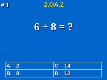 Preview of 2nd Grade Common Core Math 2 OA.2 Fluently Add & Subtract Within 20 2.OA.2