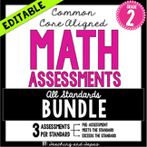 2nd Grade Common Core Math Assessment - BUNDLE