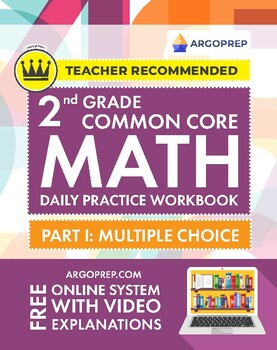 Preview of 2nd Grade Daily Practice Math Workbook: (156 pages eBook + video explanations)