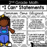 2nd Grade Common Core Math "I Can" Statement Posters